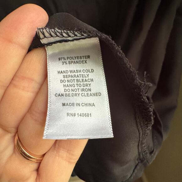 Unique Vintage Wednesday Adams Black Dress White Cuffs Peggy Peter Pan Collar M - Picture 5 of 8